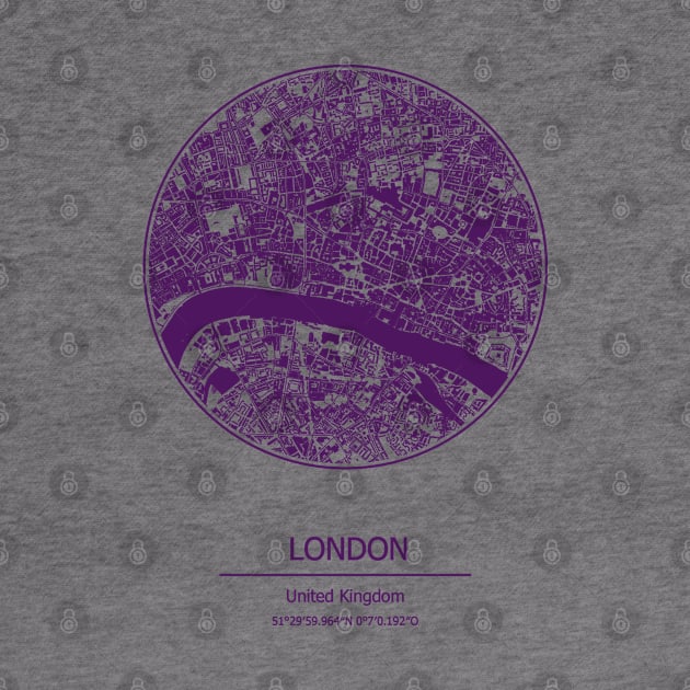 London city map coordinates by SerenityByAlex